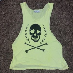 Wildfox cut off tank sz small